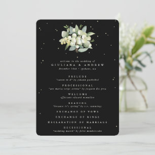 Elegante schwarze Schneebeere + Eukalyptus Winterh Programm
