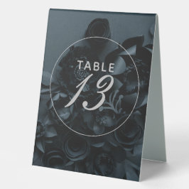 Elegante Schwarze Tischnummern Tischaufsteller