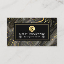 Elegante schwarze und goldene Geode Strata Texture