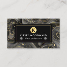 Elegante schwarze und goldene Geode Strata Texture