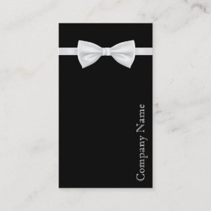 Elegante schwarze weiße Fliege Herrenbekleidung Vi Visitenkarte