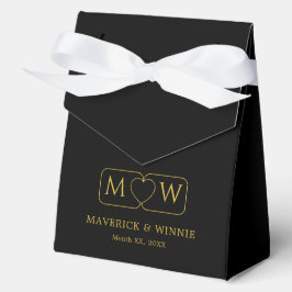 Elegante schwarze Zelt-Geschenkbox für Hochzeiten Geschenkschachtel
