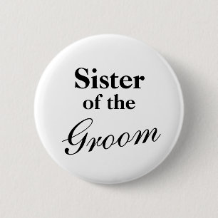 Elegante Schwester der Bräutigknöpfe Button