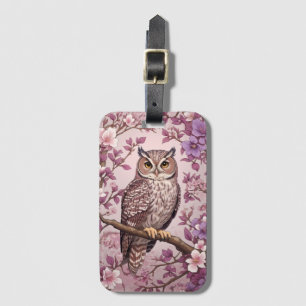 Elegante Scops Lila Blüte Gepäckanhänger