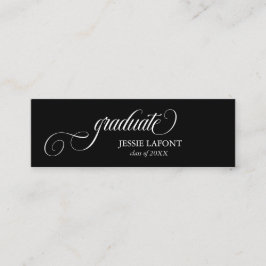 Elegante Script Abschluss Mini Name Card Mini Visitenkarte