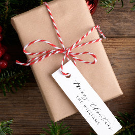 Elegante Script Calligraphie Frohe Weihnachtsfamil Permastempel