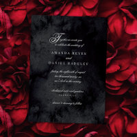 Elegante Script Calligraphy Goth Wedding