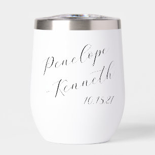 Elegante Script Calligraphy Minimal Wedding Custom
