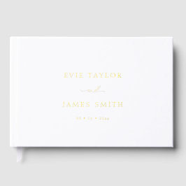 Elegante Script Calligraphy Wedding Gästebuch