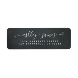 Elegante Script ChalkBoard Hochzeitsstiftung