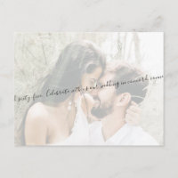 Elegante Script Couple Foto Sage Rettete unser Dat