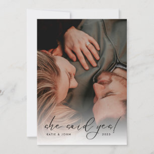 Elegante Script-Foto-Hochzeitsbeteiligungspartei Einladung