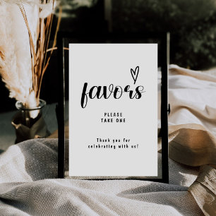 Elegante Script-Gastgeschenke Hochzeiten Bitte neh Sockelschild