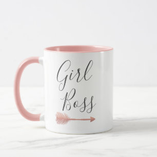 Elegante Script Girl Boss Tasse
