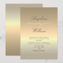 Elegante Script-Imitate - Einladung zur Hochzeit