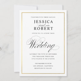 Elegante Script-Imitate - Einladung zur Hochzeit a