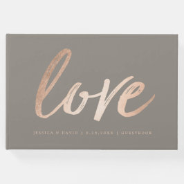 Elegante Script-Imitate Foil Gästebuch