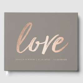 Elegante Script-Imitate Foil Gästebuch