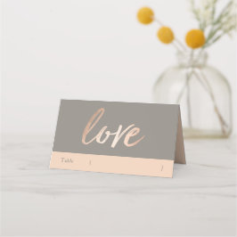 Elegante Script-Imitate Foil Platzkarte