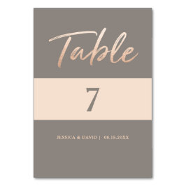 Elegante Script-Imitate Foil Tischnummer