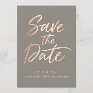 Elegante Script-Imitate Save the Date aufzeichnen