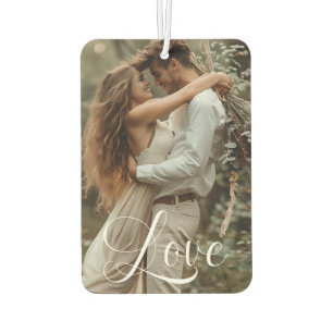 Elegante Script-One-Foto-LIEBE Autolufterfrischer