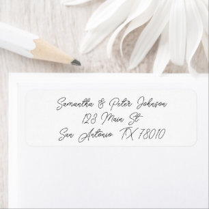 Elegante Script-Rücksendeadresse