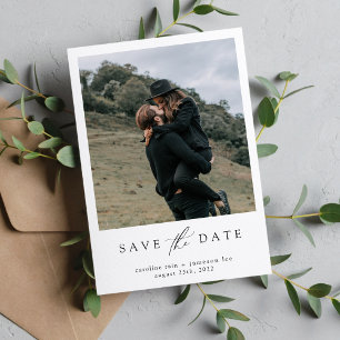 Elegante Script Save the Date Card