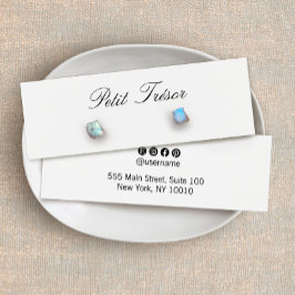 Elegante Script Stud Earring Display