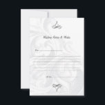 Elegante Scroll Wedding Advice Cards Hinweiskarte<br><div class="desc">Einfach und stilvoll,  Elegant Scroll Wedding Advice & Wish Cards.</div>