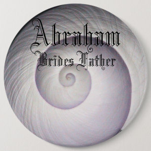 Elegante Sea Muschel Classy Brides Father Wedding Button