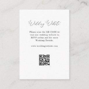 elegante Seite für Schwarz-Weiß-Hochzeiten Begleitkarte