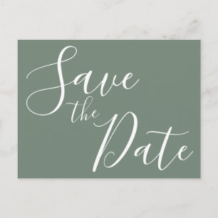 Elegante Seiten Save the Date Postkarten