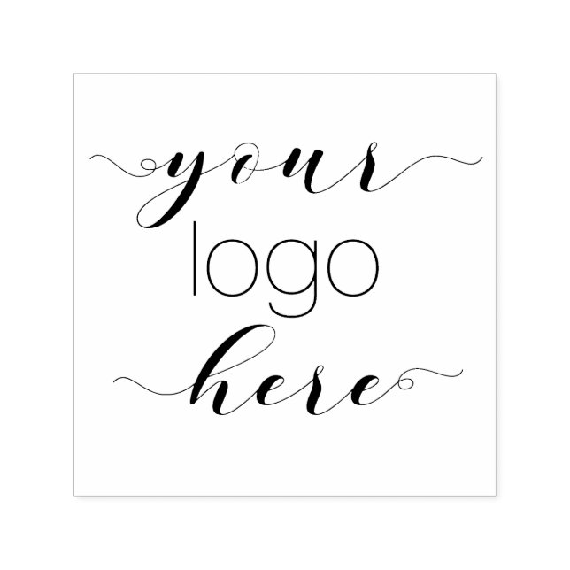 Elegante, selbstfarbene Skriptsprache mit einer Br Permastempel (Design)