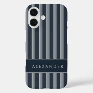 Elegante senkrechte Streifen iPhone 16 Hülle