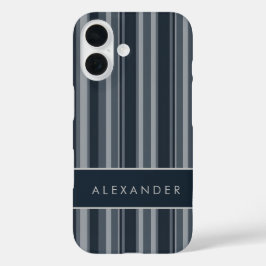 Elegante senkrechte Streifen iPhone 16 Hülle