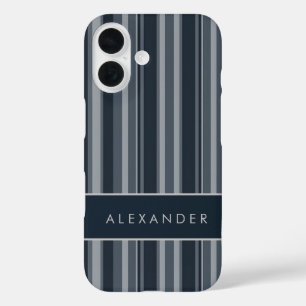 Elegante senkrechte Streifen iPhone 16 Hülle