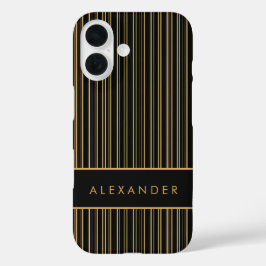 Elegante senkrechte Streifen iPhone 16 Hülle