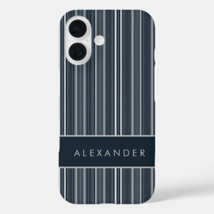 Elegante senkrechte Streifen iPhone 16 Hülle