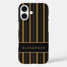 Elegante senkrechte Streifen iPhone 16 Hülle