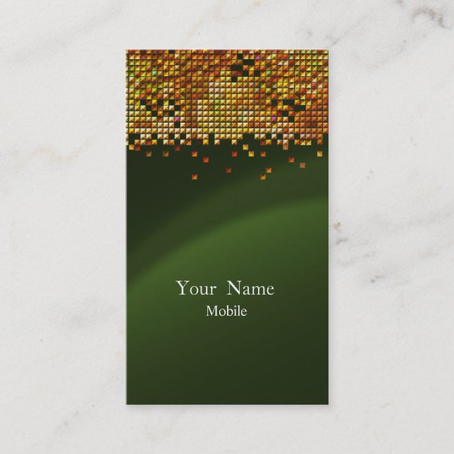 Elegante Sequins Gold Visitenkarte (Vorderseite)