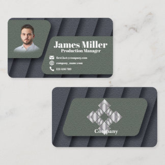 Élégante série carte de visite encadrée 44