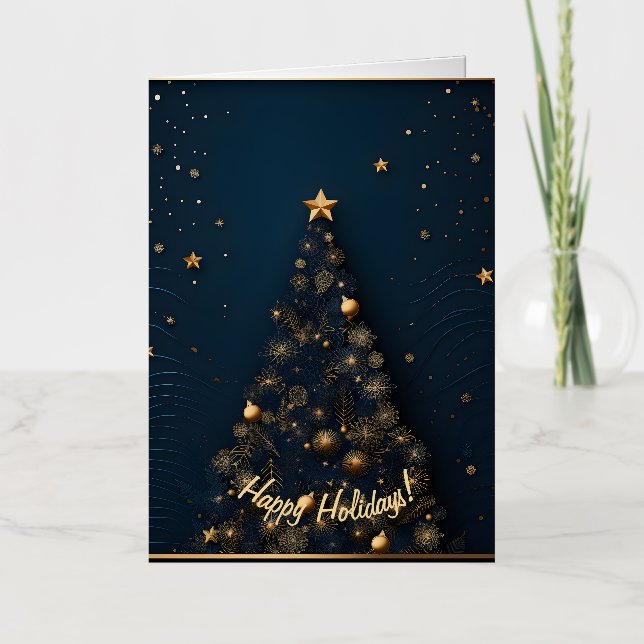 Élégante série de cartes de Noël (Recto)