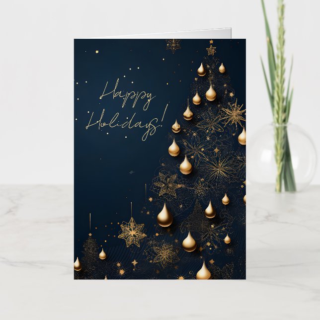 Élégante série de cartes de Noël (Recto)