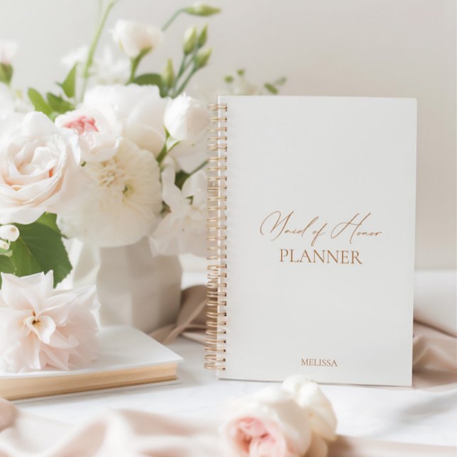 Élégante servante d'honneur Wedding planner (Modern Elegant Maid of Honor Wedding Planner)