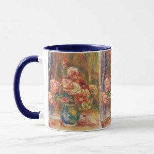 Elegante Shabby Chic Renoir-Rosen-Malerei Tasse