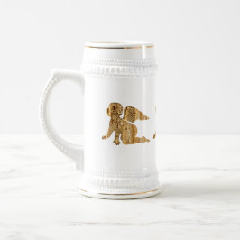 Elegante Shiny Golden Angelo Himmlisch Bierglas