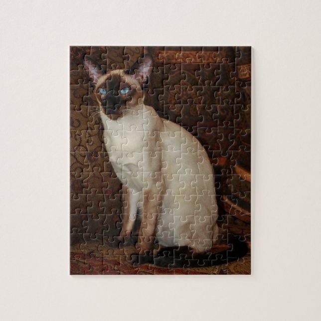 Elegante siamesische Katze (Vertikal)