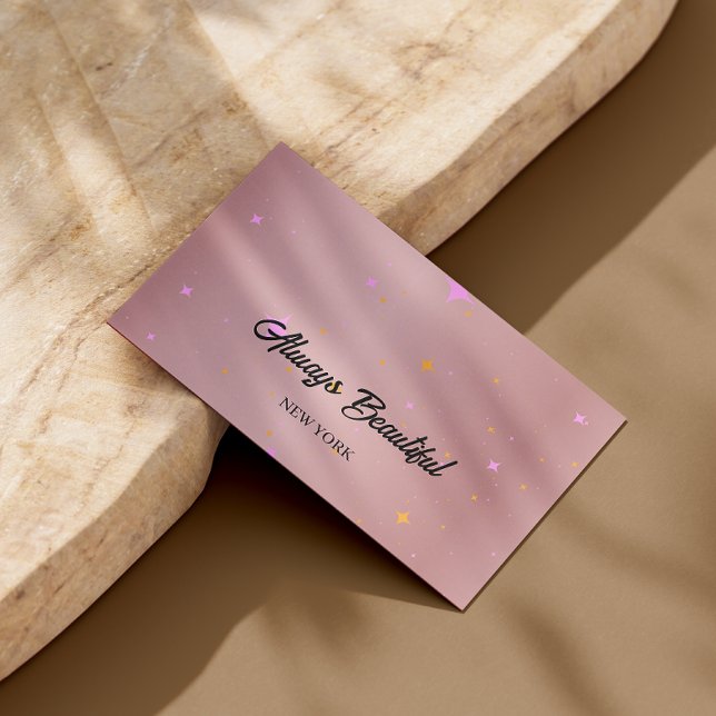 Elegante Signature Script Calligraphy Esthetician Visitenkarte (Elegant Signature Script Calligraphy Esthetician Business Card)