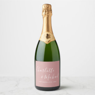 Elegante Signature Script Dusty Rose Hochzeit